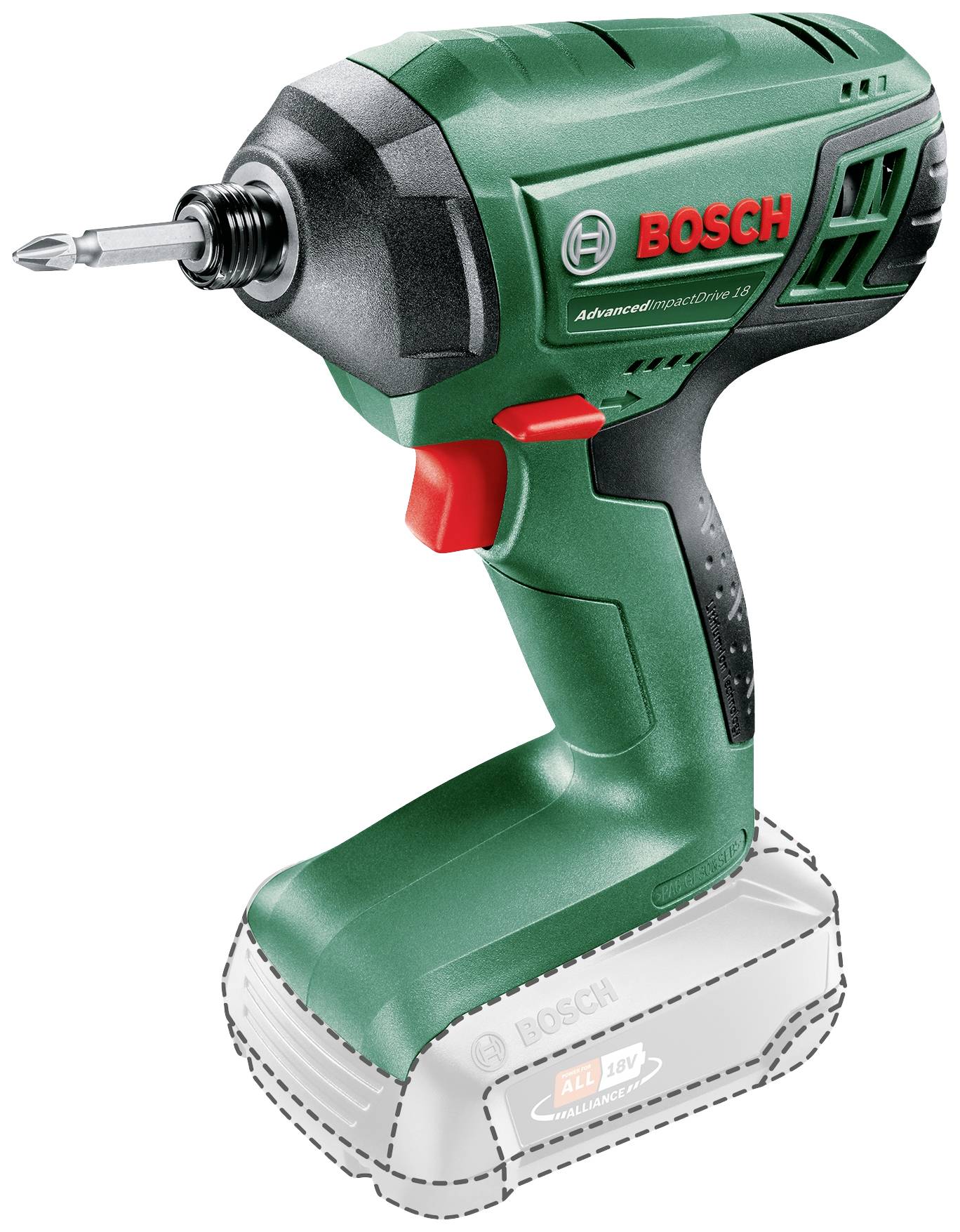 Bosch Home and Garden AdvancedImpactDrive 18 0603980303 Wkrętarka udarowa akumulatorowa 130 Nm 18 V Ilość dołączonych ba - obrazek 1