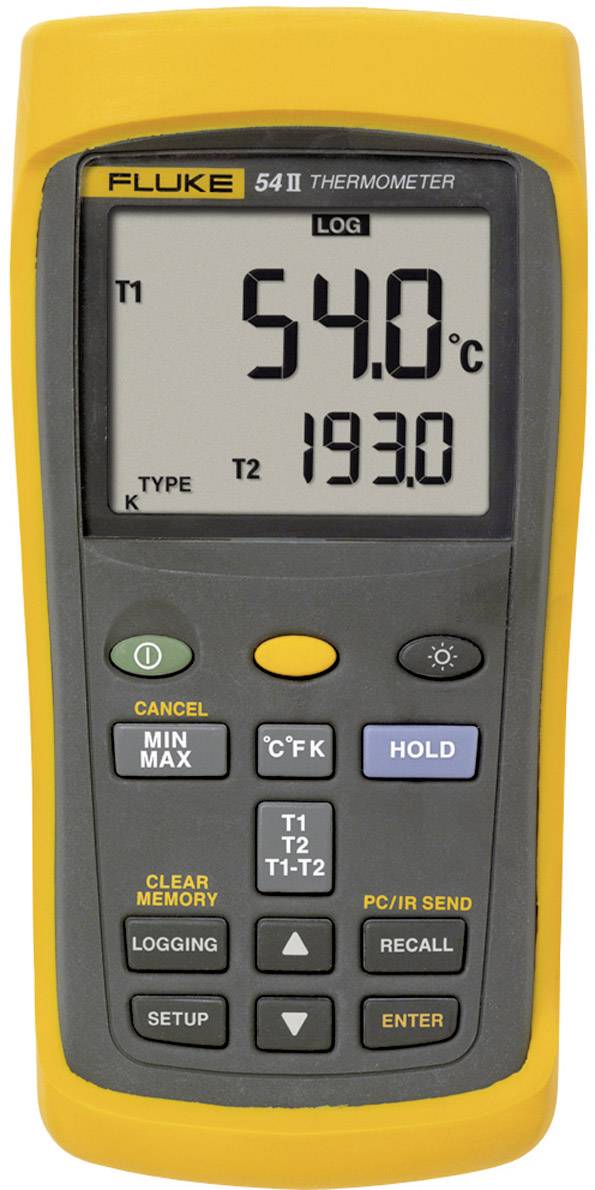 Termometr typu E, J, K, N, R, S, T Fluke 54IIB 50HZ 3821070, -250 - +1767 °C - obrazek 1