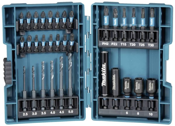 Makita B-66896 B-66896 33 szt. Zestaw wierteł i bitów metal 2.5 mm, 3 mm, 4 mm, 4.5 mm, 5 mm