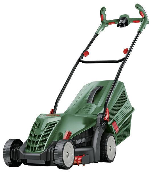 Bosch Home and Garden UniversalRotak 37-555 elektryczny Kosiarka z grzebieniem do trawnika 1400 W Maksymalna szerokość c - obrazek 1