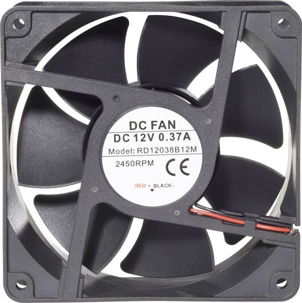 TRU COMPONENTS RD12038B24L Wentylator osiowy IP58 24 V/DC 142 m³/h (D x S x W) 120 x 120 x 38 mm