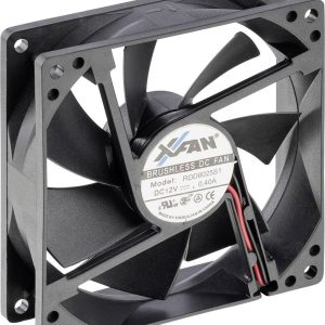 Wentylator osiowy X-Fan RDD8025S1, 12 V/DC, 78.5 m³/h, (D x S x W) 80 x 80 x 25 mm Wentylator osiowy X-Fan RDD8025S1, 12 V/DC, 78.5 m³/h, (D x S x W) 80 x 80 x 25 mm
