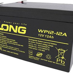 Akumulator ołowiowy Long WP12-12A/F1 WP12-12A/F1, AGM, 12 V, 12 Ah Akumulator ołowiowy Long WP12-12A/F1 WP12-12A/F1, AGM, 12 V, 12 Ah