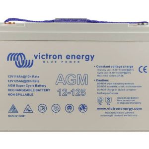 Akumulator ołowiowy Victron Energy AGM Super Cycle 12V 125Ah BAT412112081, ołowiowo żelowe, 12 V, 125 Ah Akumulator ołowiowy Victron Energy AGM Super Cycle 12V 125Ah BAT412112081, ołowiowo żelowe, 12 V, 125 Ah