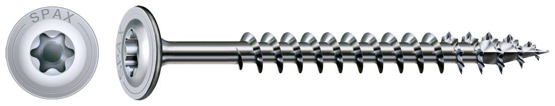 SPAX 251010800505 Wkręt do drewna 8 mm 50 mm T-STAR plus stal WIROX 50 szt. - obrazek 1