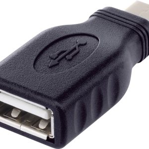 adapter USB 2.0 Renkforce RF-4279524 rf-usba-10, [1x złącze męskie USB-C – 1x złącze żeńskie USB-A 2.0]