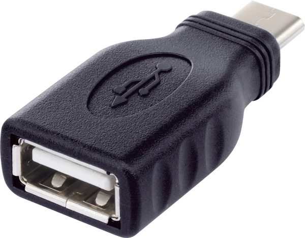 adapter USB 2.0 Renkforce RF-4279524 rf-usba-10, [1x złącze męskie USB-C – 1x złącze żeńskie USB-A 2.0]