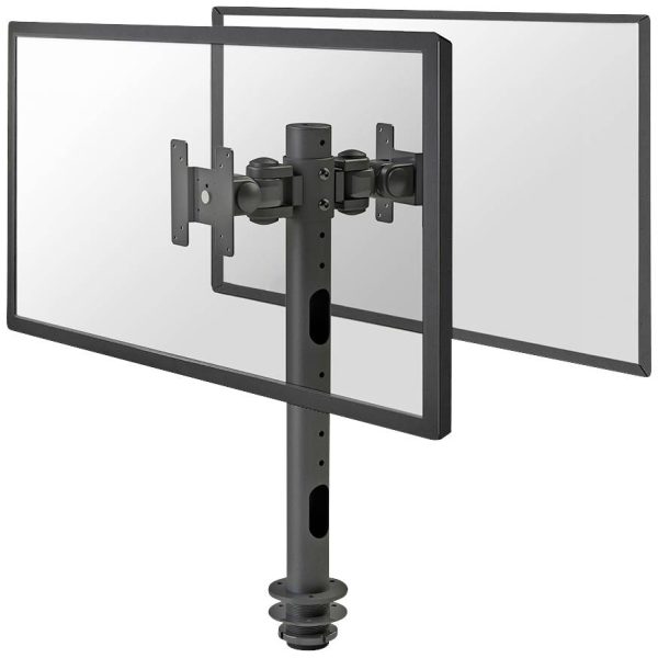 Neomounts Uchwyt do monitora, stołowy FPMA-D050DBLACK 2 Wyświetlacz 25,4 cm (10″) – 76,2 cm (30″) czarny z regulowaną wy