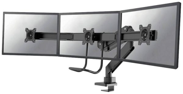 Neomounts NM-D775DX3BLACK Uchwyt do monitora, stołowy 43,2 cm (17″) – 61 cm (24″) Przenośny, Obrotowy, Uchylny, z regulo