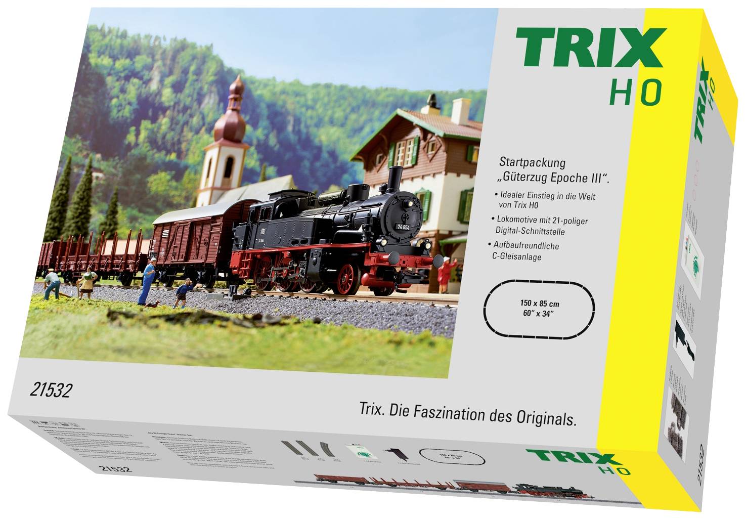 Pociąg towarowy TRIX H0 T21531 Cyfrowy zestaw startowy pociągu towarowego Era III - obrazek 1