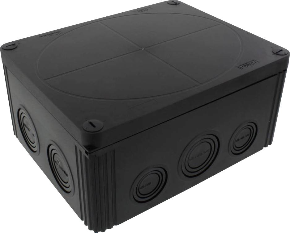 Wiska 10110739 Skrzynka przyłączeniowa (D x S x W) 200 x 160 x 94 mm czarny IP66/IP67 1 szt. - obrazek 1
