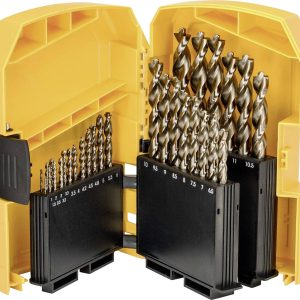 DEWALT DT4957-QZ DT4957 HSS-co 5 Zestaw wierteł krętych do metalu 29 szt. stal stopowa wysokiej jakości wał trójpłaszczy