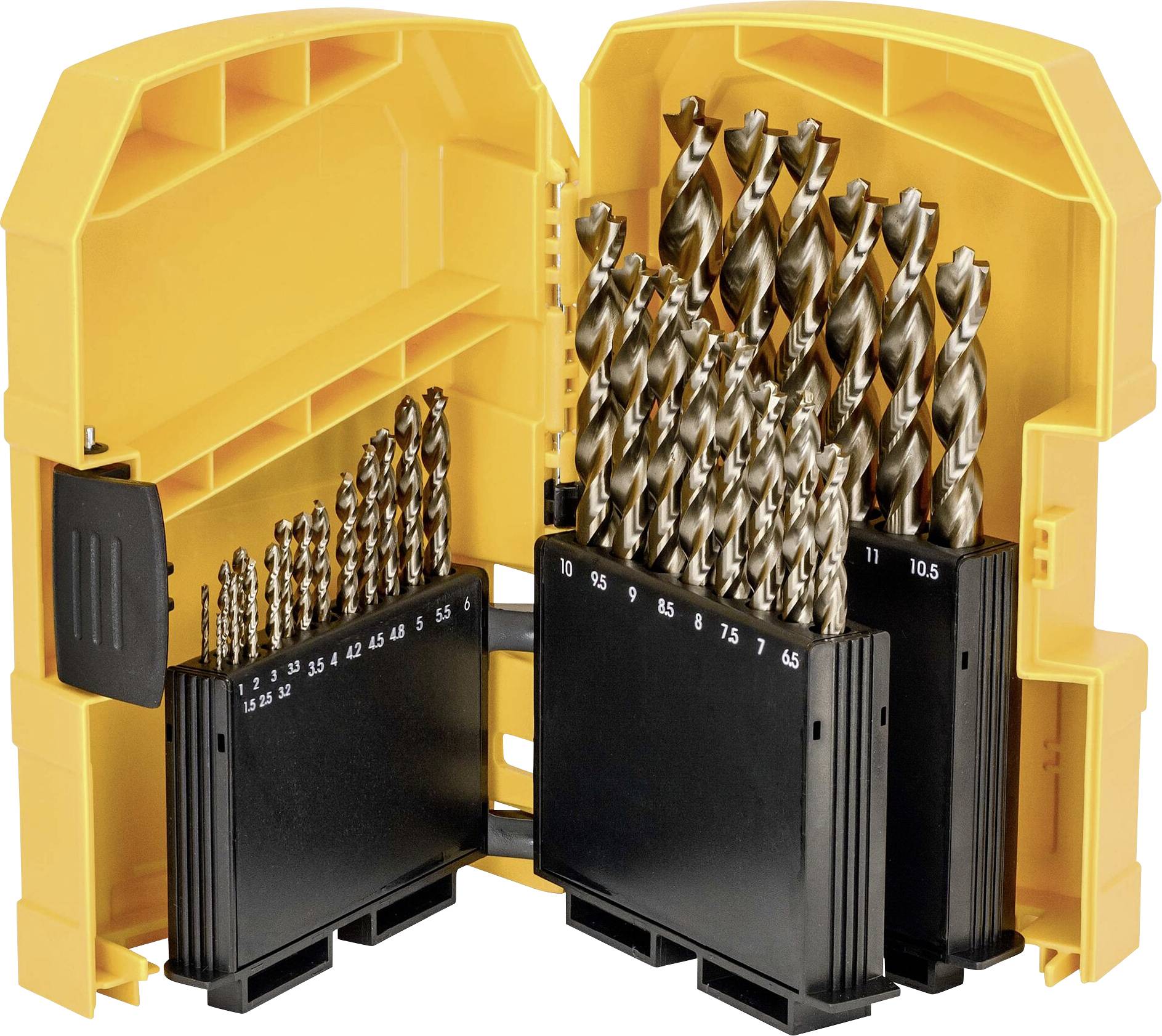 DEWALT DT4957-QZ DT4957 HSS-co 5 Zestaw wierteł krętych do metalu 29 szt. stal stopowa wysokiej jakości wał trójpłaszczy - obrazek 1