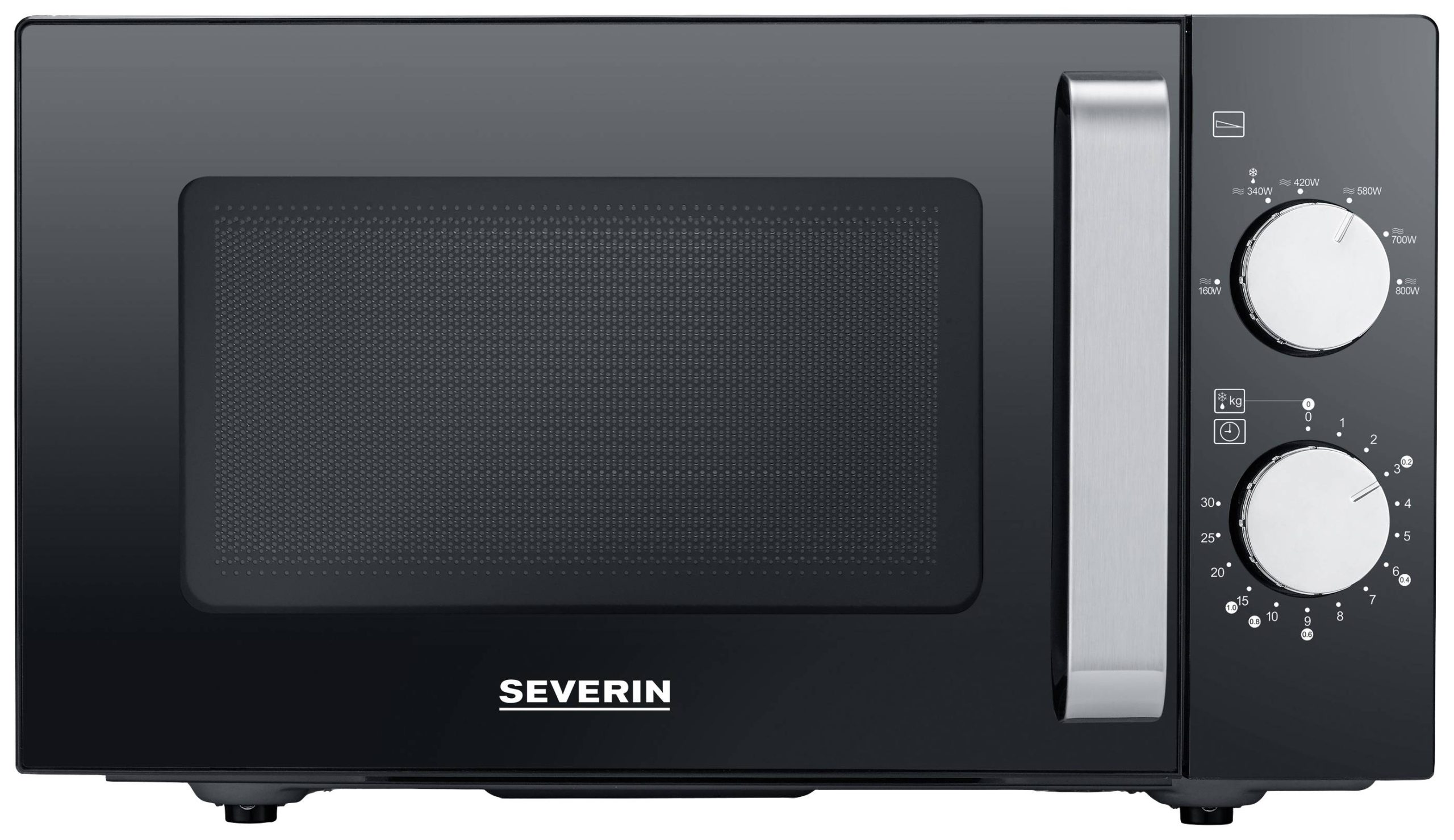 Mikrofalówka Severin MW 7761 800 W czarny, stali szlachetnej - obrazek 1