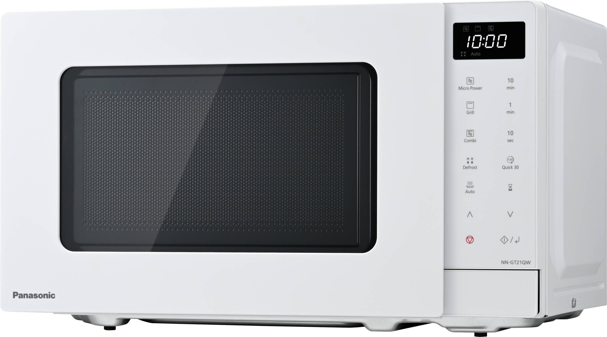 Mikrofalówka Panasonic NN-GT21QWEPG 800 W Wyświetlacz LCD, funkcja grilla biały - obrazek 1
