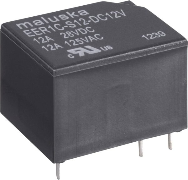 Miniaturowy przekaźnik 12 A, 1x UM, waschdicht EER1C-S-12-DC2UV 24 V 1 zestyk przełączn