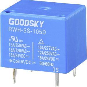GoodSky RWH-SS-105D Przekaźnik SMT 5 V/DC 15 A 1 zestyk przełączny 1 szt. paleta GoodSky RWH-SS-105D Przekaźnik SMT 5 V/DC 15 A 1 zestyk przełączny 1 szt. paleta