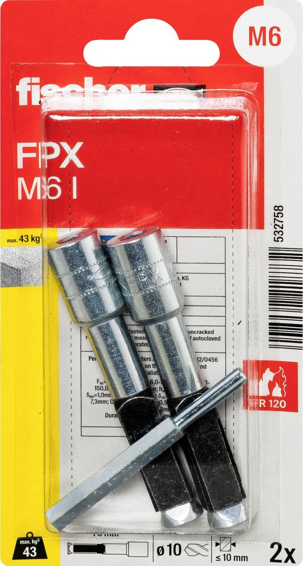 Fischer 532758 FPX M6 I K NV Kotwa do betonu komórkowego 1 zest.