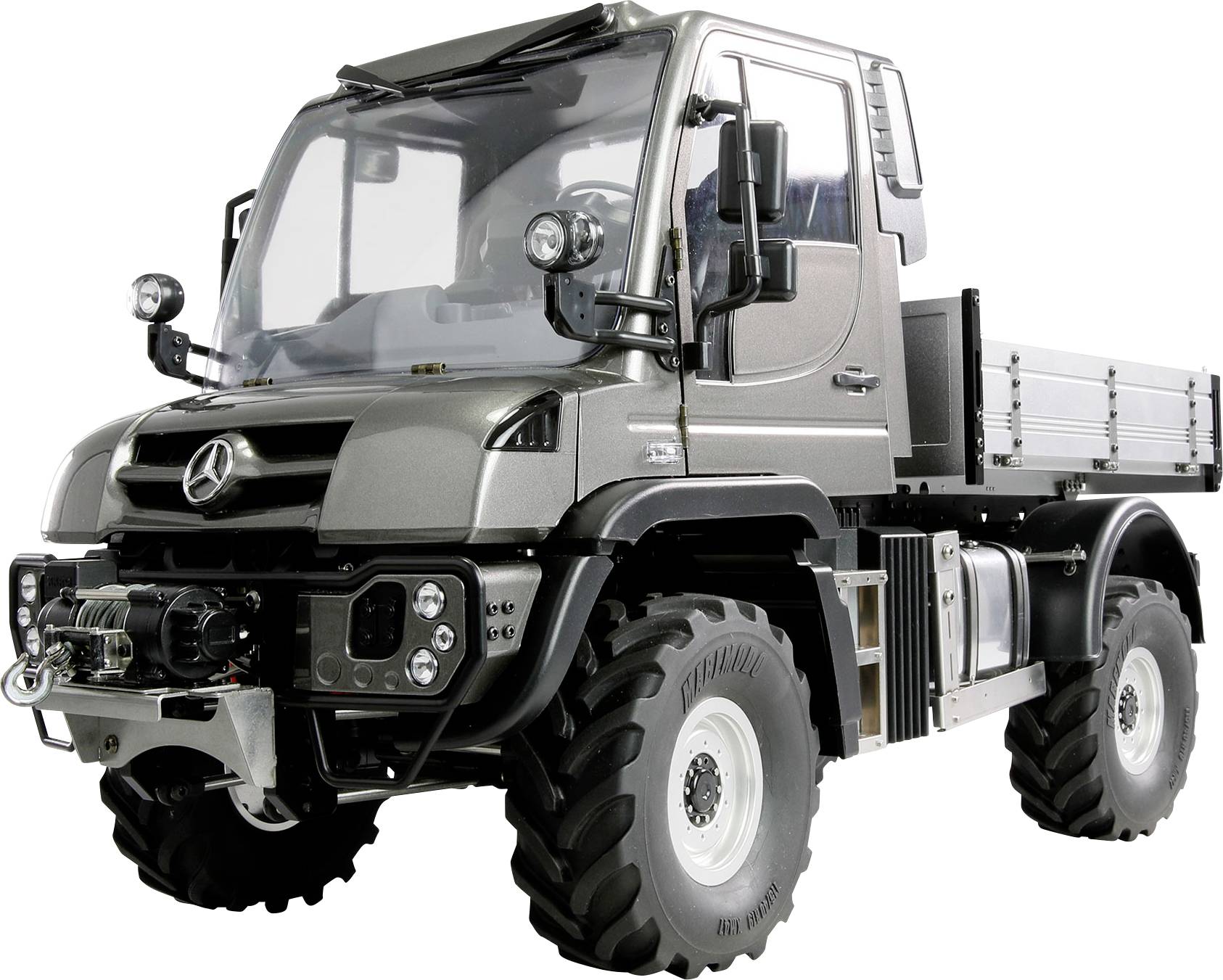 Model ciężarówki RC Amewi Mercedes-Benz Unimog, anthrazit 1:10 RtR - obrazek 1