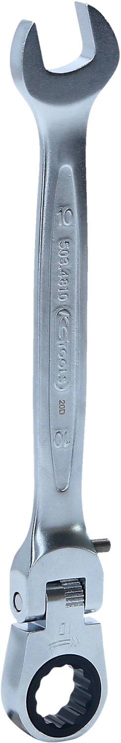 KS Tools 503.4810 503.4810 Klucz oczkowy grzechotkowy Rozmiar klucza (metryczny) (tylko do tytułu) 10 mm