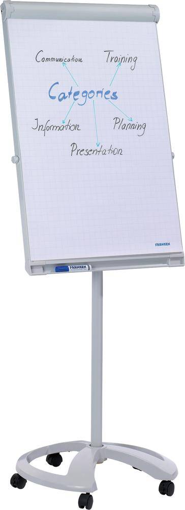 Flipchart Franken Mobil Deluxe (S x W) 67 cm x 95 cm jasnoszary