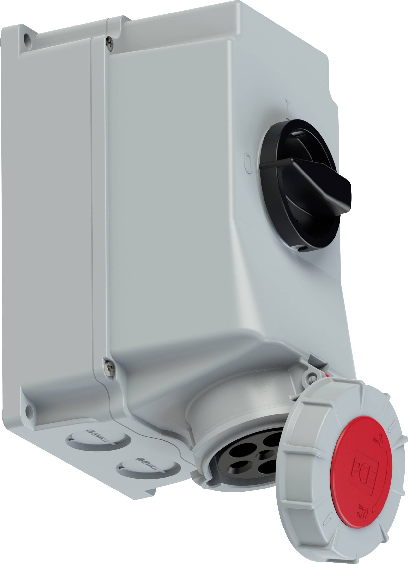 Gniazdo z wyłacznikiem PCE 75352-6, 400 V, 63 A, IP67 - obrazek 1