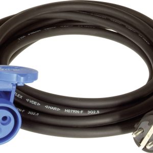 Kabel połączeniowy, 351.201-5-CO, gniazdo CEE-Cara / wtyk ze stykiem uziemiającym, IP44 Kabel połączeniowy, 351.201-5-CO, gniazdo CEE-Cara / wtyk ze stykiem uziemiającym, IP44