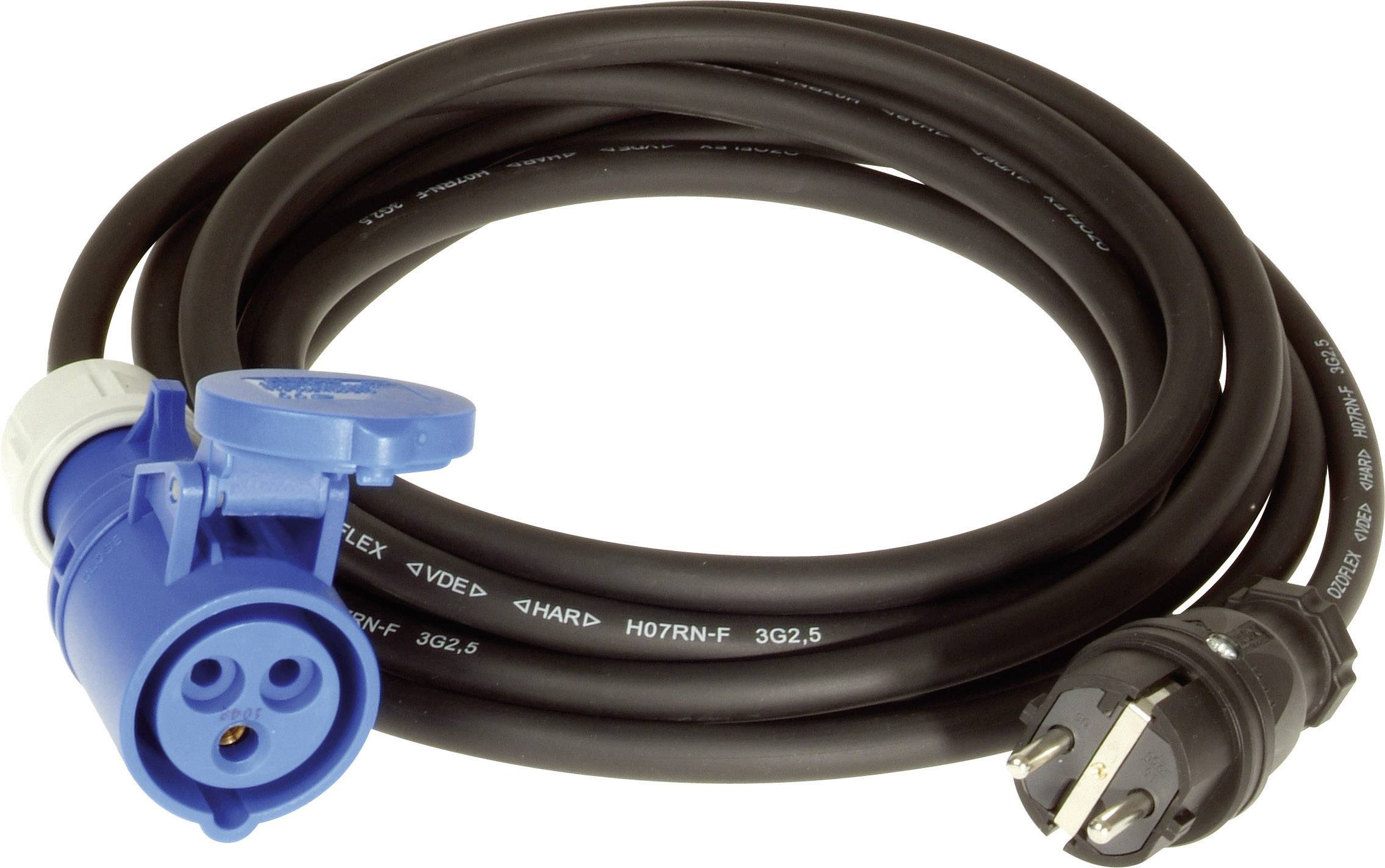 Kabel połączeniowy, 351.201-5-CO, gniazdo CEE-Cara / wtyk ze stykiem uziemiającym, IP44 - obrazek 1