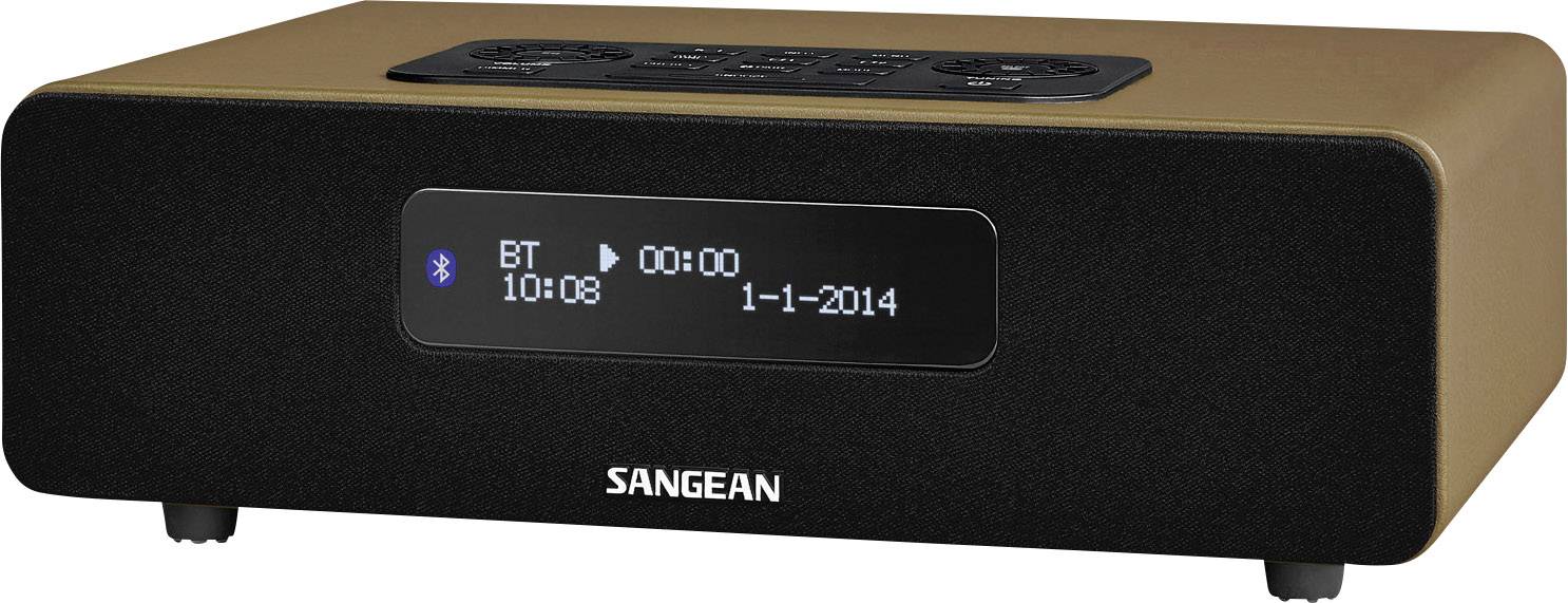 Radio Sangean DDR-36 BT DAB+, fale metrowe (VHF) brązowy - obrazek 1
