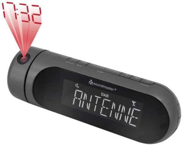 Radiobudzik soundmaster UR6700AN DAB+, fale metrowe (VHF) funkcja budzika czarny
