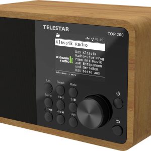 Radio internetowe przenośne Telestar TOP 200 Holz Internet, DAB+, fale metrowe (VHF) drewno Radio internetowe przenośne Telestar TOP 200 Holz Internet, DAB+, fale metrowe (VHF) drewno