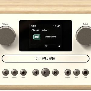 Radio-CD Pure Classic C-D6 Cotton White/Oak EU/UK DAB, DAB+, FM dębowy, biały Radio-CD Pure Classic C-D6 Cotton White/Oak EU/UK DAB, DAB+, FM dębowy, biały