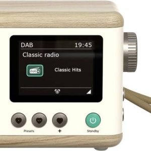 Radio Pure Classic Mini Cotton White/Oak EU/UK/AUS DAB+, FM dębowy, biały Radio Pure Classic Mini Cotton White/Oak EU/UK/AUS DAB+, FM dębowy, biały