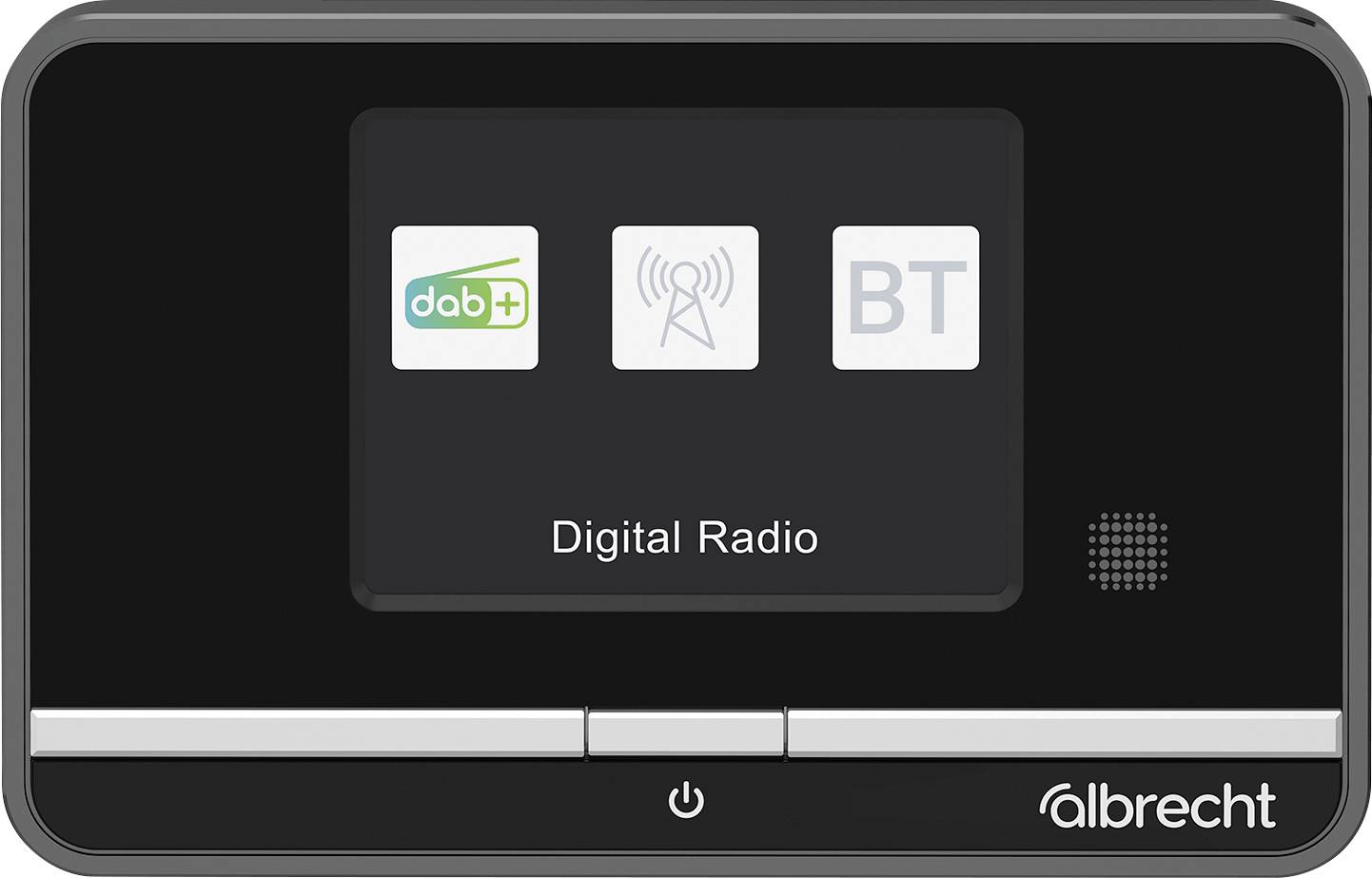 Radio Albrecht DR 521 DAB+, fale metrowe (VHF) z pilotem, funkcja budzika czarny - obrazek 1