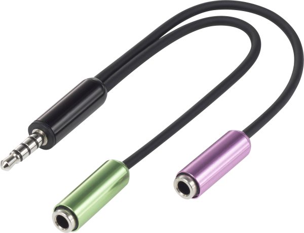 Audio adapter Y SpeaKa Professional SP-7870716, Jack, 100 mm