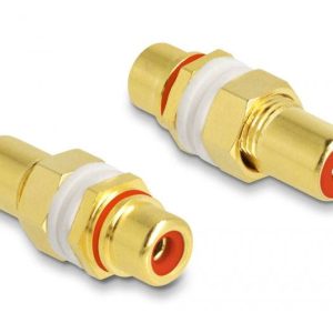 Audio adapter Delock 64142 64142, RCA/Cinch, 0 mm Audio adapter Delock 64142 64142, RCA/Cinch, 0 mm