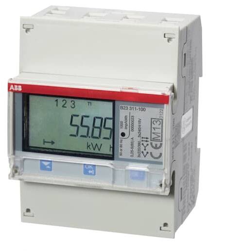 ABB B23 311-100 2CMA100168R1000 Licznik prądu trójfazowy cyfrowy Zezwolenie MID: tak sztuka 1 szt. - obrazek 1