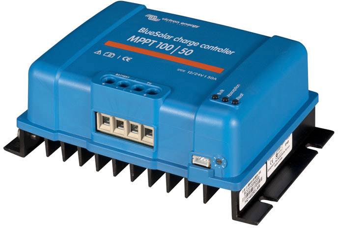 Solarny regulator ładowania Victron Energy BlueSolar MPPT 100/50 12V 24V 50A MPPT 12 V, 24 V 50 A - obrazek 1