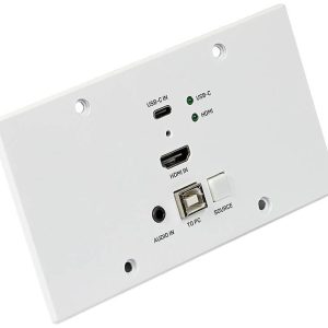 LINDY Cat.6 HDMI 4K60 & Type C HDBaseT EU Wall Plate KVM Extender HDMI, USB-C®, USB 2.0 Rozszerzenie HDBaseT przez kabel LINDY Cat.6 HDMI 4K60 & Type C HDBaseT EU Wall Plate KVM Extender HDMI, USB-C®, USB 2.0 Rozszerzenie HDBaseT przez kabel