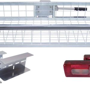 Berger & Schröter Bagażnik tylny Fietsenrekken verzinkt met verlichting 31437 (S x W x G) 105 x 16 x 45 cm Ocynkowany Berger & Schröter Bagażnik tylny Fietsenrekken verzinkt met verlichting 31437 (S x W x G) 105 x 16 x 45 cm Ocynkowany