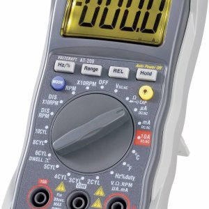 VOLTCRAFT AT-200 Multimetr Kalibracja (ISO) cyfrowy pomiar pojazdu CAT III 600 V Wyświetlane liczby: 4000