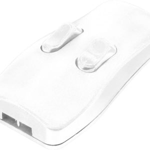 TRU COMPONENTS Przełącznik przewodowy biały 2 x wył/wł 2 A 1 szt. TRU COMPONENTS Przełącznik przewodowy biały 2 x wył/wł 2 A 1 szt.