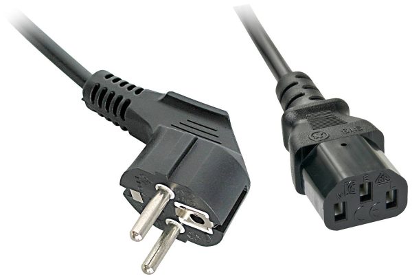 kabel zasilający IEC, uziemiające LINDY Lindy – Stromkabel – CEE 7/7 bis IEC 60320 C13 30335, 2.00 m, 1 szt.