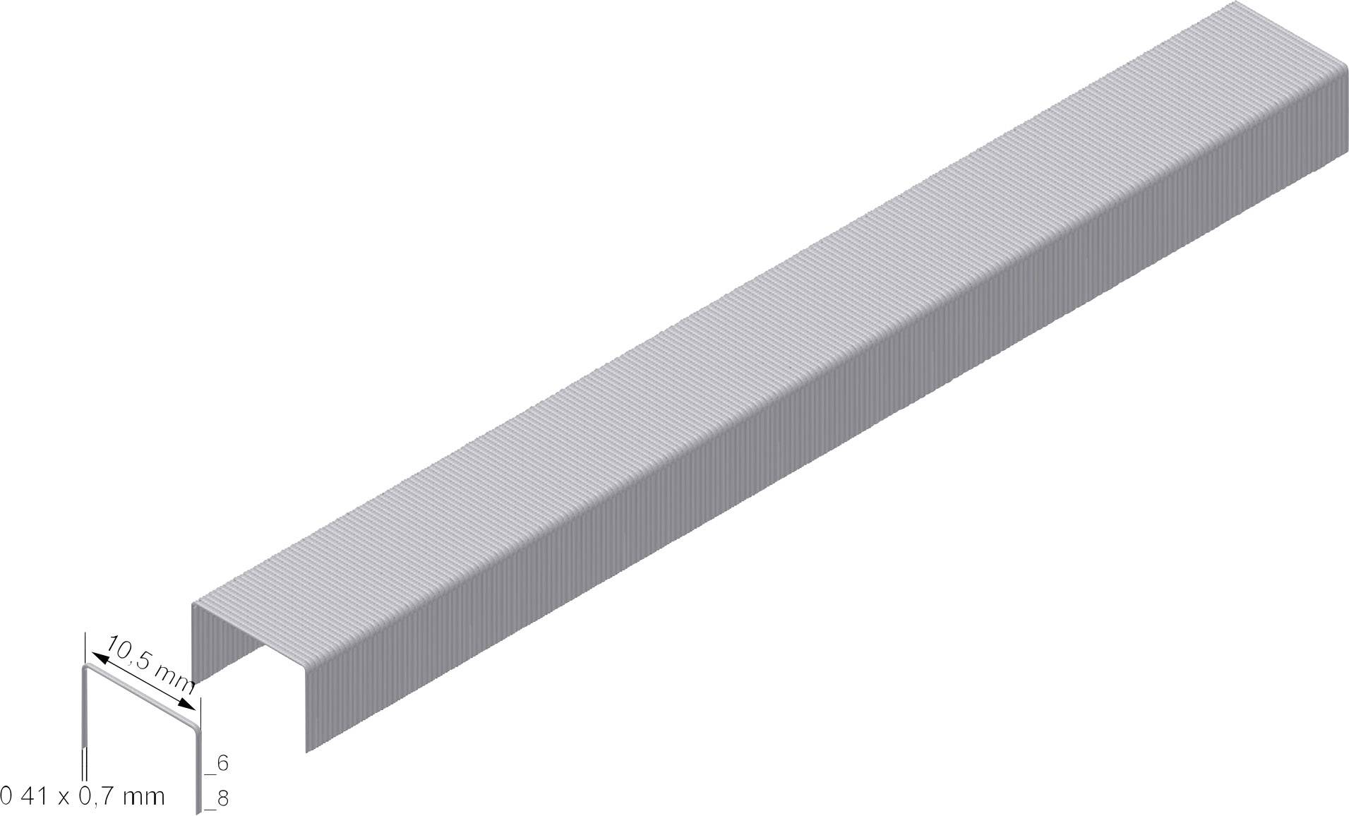 Prebena VZ08CNK Zszywki Typ VZ 5000 szt. Wymiary (D x S) 8 mm x 10.5 mm - obrazek 1