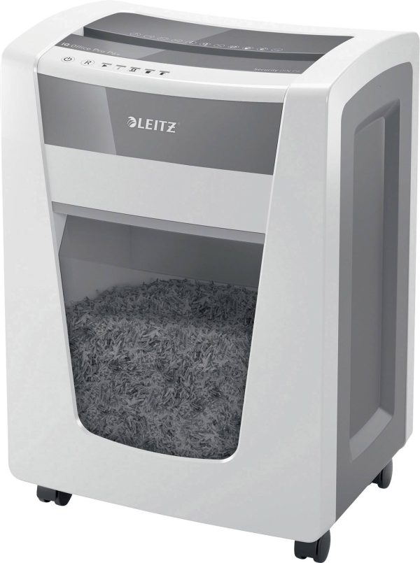 Leitz IQ Office Pro P6+ Niszczarka 20 ark. Mikronacięcia 1 x 5 mm P-6 30 l Niszczy także zszywki, spinacze do papieru
