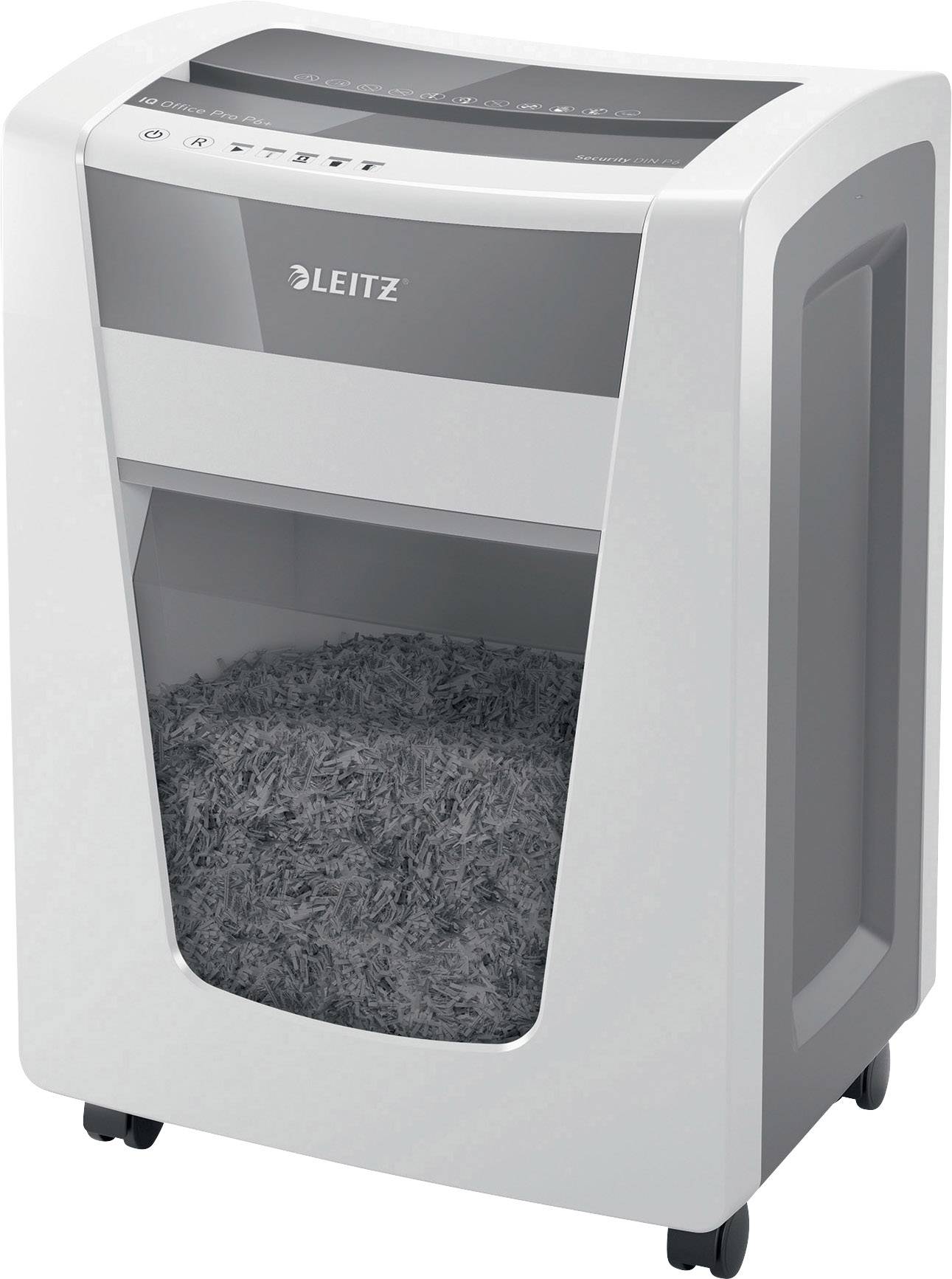 Leitz IQ Office Pro P6+ Niszczarka 20 ark. Mikronacięcia 1 x 5 mm P-6 30 l Niszczy także zszywki, spinacze do papieru - obrazek 1
