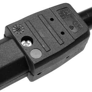 Gniazdo zasilające IEC Kaiser, C 15, 3-pin, 10 A, 250 V, proste, czarne Gniazdo zasilające IEC Kaiser, C 15, 3-pin, 10 A, 250 V, proste, czarne