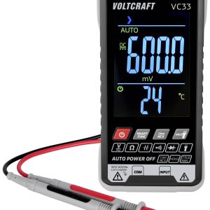 VOLTCRAFT VC33 Multimetr Kalibracja (ISO) cyfrowy CAT III 600 V Wyświetlane liczby: 5999