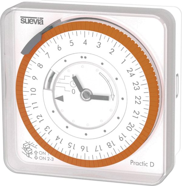Suevia Practic D Przekaźnik czasowy do montażu panelowego analogowy 230 V/AC 3680 W