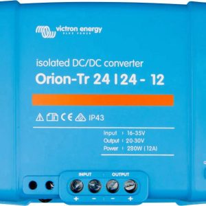 Victron Energy Orion-Tr 24/24-12A Przetwornica DC/DC 24 V/DC – 24 V/DC/12 A 280 W Victron Energy Orion-Tr 24/24-12A Przetwornica DC/DC 24 V/DC – 24 V/DC/12 A 280 W